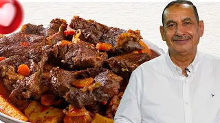 صينية لحم بالخضار و البطاطس على طريقة عبده سعيد 