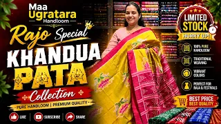  must see rajo special khandua pata sarees latest khandua collection maa ugratara handloom 