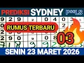 PREDIKSI SYDNEY POOLS SENIN 23 MARET 2026 TARIKAN PAITO SYDNEY RUMUS KEPALA EKOR