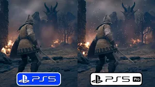 Dragon's Dogma 2 - Patch 3.2 PS5 vs PS5 PRO Graphics & Frame Rate Comparison (120hz/VRR)