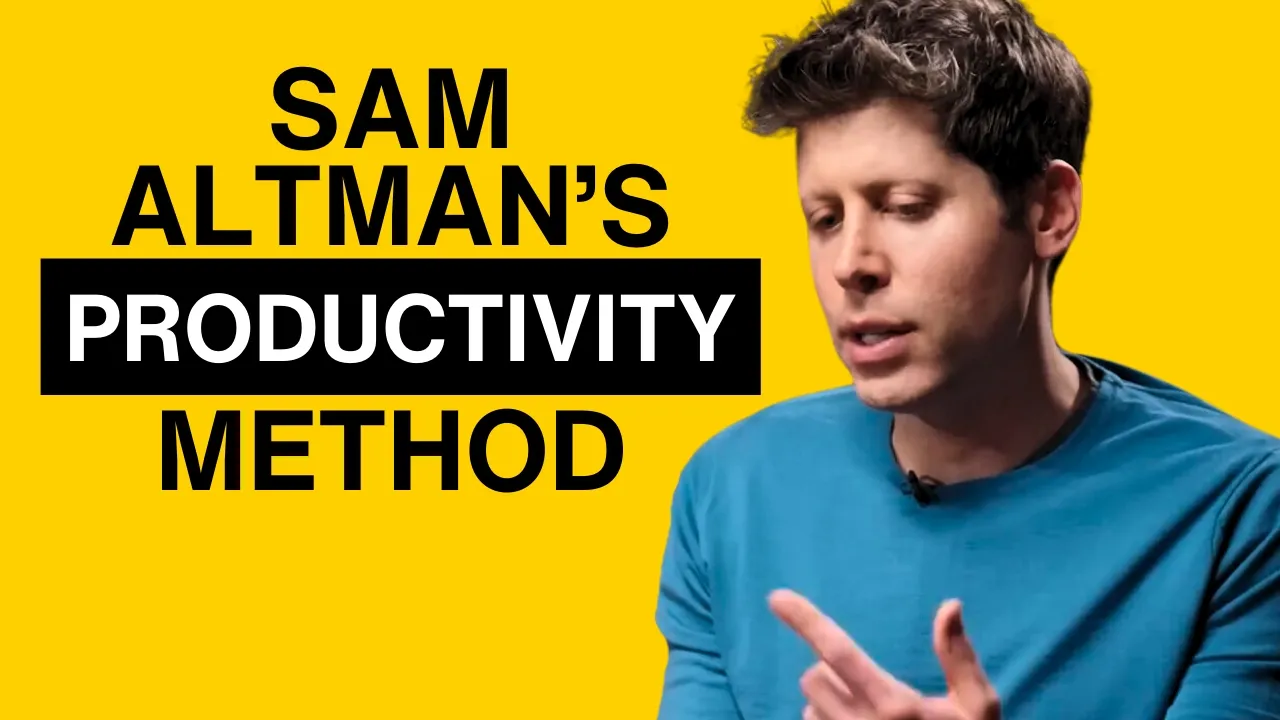 Outline Video Sam Altman's Productivity System: Start Using It Today (Fast & Simple)