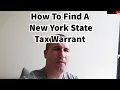 New York State Tax Warrant Search - How To Find Info