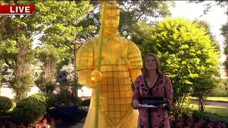 Fox 8 Meteorologist Jenn Harcher Asian Lantern visitor