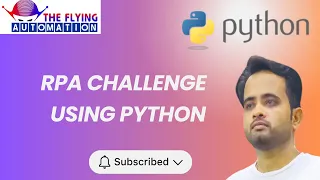 RPA Challenge using Python Python