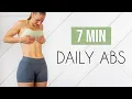 7 MIN DAILY ABS WORKOUT - At Home Total Core Workout