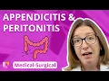 Appendicitis and Peritonitis - Medical-Surgical Gastro Intestinal LevelUpRN