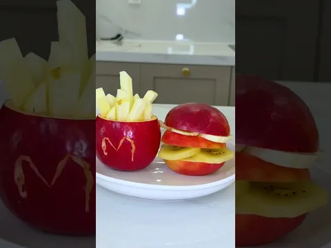 French fries and burger 🍔 🍟￼