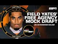 FIELD YATES FREE AGENCY MOCK DRAFT Kiper Greeny First Draft