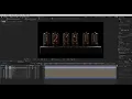 After Effects Analog Digital and Nixie Clock Project Demo part 2