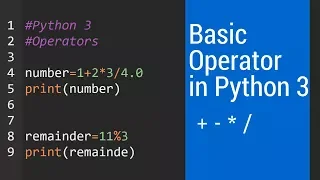 Python Tutorial Using Basic Operators in Python Beginner Level
