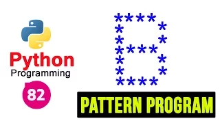 Python Pattern Program - Printing Stars in B Shape