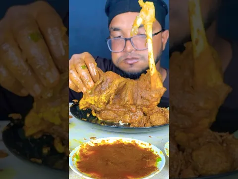 My Hands vs. This Giant Mutton Leg 🍗😱 #foodchallenge #mukbang