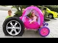 Diana wants to be a Princess Ride On Princess Carriage