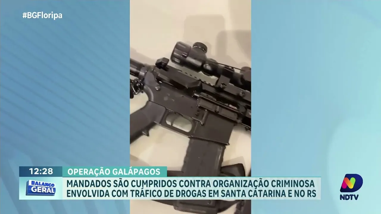 Operação Galápagos combate tráfico de drogas em Santa Catarina e Rio Grande do Sul