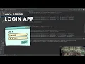 ASMR Programming No Talking Java Login GUI Speed Coding