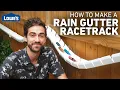 How to Make a Rain Gutter Racetrack DIY Backyard Games