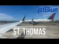 SILKY SMOOTH JetBlue A320 STT Landing Shortest Flight in the Caribbean