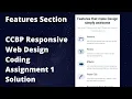 Features Section CCBP Responsive Web Design Coding Assignment 1 Solution CCBP Assignment Answers