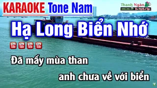Hạ Long Biển Nhớ KARAOKE Tone Nam Mới | Phối Hay Phân Giải Cao