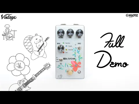 Drunk Beaver Bloom distortion pedal demo video by Pair of Pandas - YouTube thumbnail