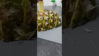 تقطيع الاناناس بشكل جميل وعملي Ananas Cutting 