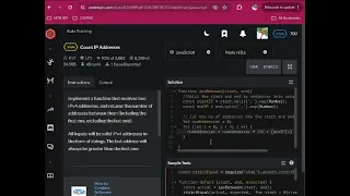 Solve the Count IP Address CodeWars Challenge with me using JavaScript