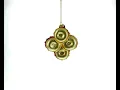 Festively Decorated Donuts - Blown Glass Christmas Ornament CC-0953