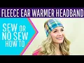 How to make a Fleece Ear Warmer Headband free pattern