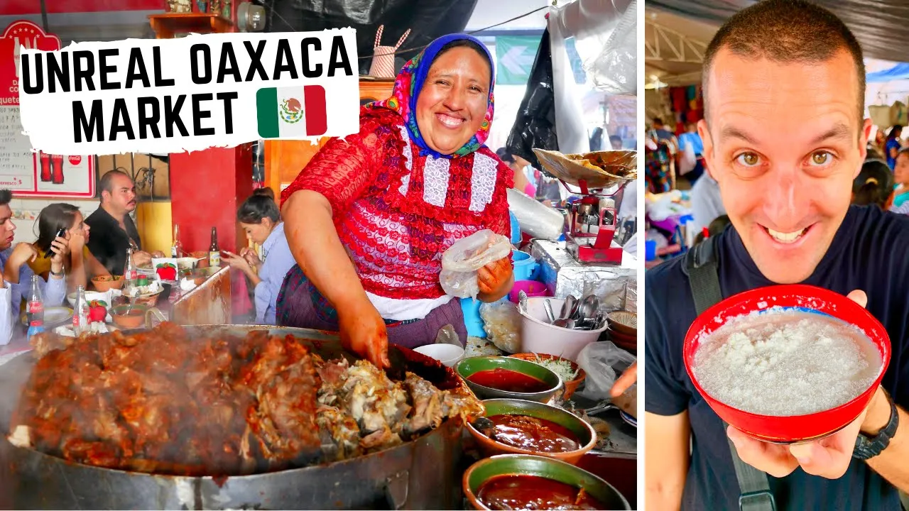 BEST MEXICAN STREET FOOD in Oaxaca, MEXICO | Eating in Tlacolula Market, Oaxaca, Mexico