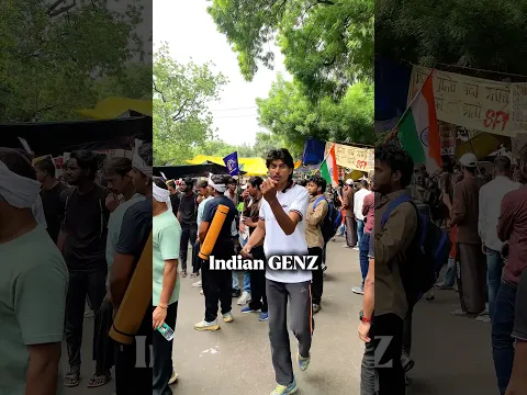 Indian biggest GENZ protest 🤯✨ #playblast #delhiprotest #shorts #viral #cjp