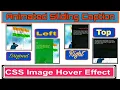 CSS Image Hover Effect with Sliding Caption using HTML CSS