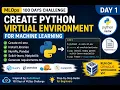Day 1 Create a Python Virtual Environment for Machine Learning MLOps 100 Days Challenge