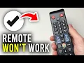 How To Fix Any TV Remote Not Working - Full Guide