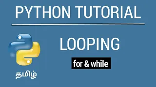 Python Looping Tamil Tutorial iCoding