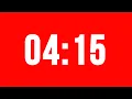 4 Minute 15 Second Timer With Alarm Without Music
