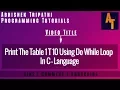 print table 1 to 10 using do while loop part - 81
