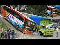 Download Lagu MUSTAHIL BISA LEWAT !!! BUS BISA TERSANGKUT TOTAL, Sopir Bus Terpaksa Mundur di Sitinjau Lauik