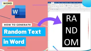 HOW TO GENERATE RANDOM TEXT IN MICROSOFT WORD - Microsoft Office Tutorials