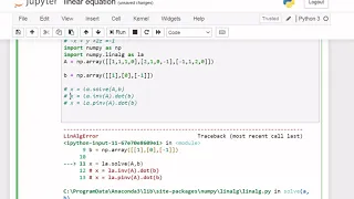 How to Solve Linear Equations in Python Singular Value Decomposition