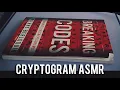 ASMR CRYPTOGRAM Part 3 whispering paper sounds writing sounds