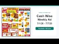 Cash Wise Weekly Ad 26 - 26 Top Deals