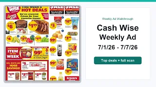 Cash Wise Weekly Ad 26 - 26 Top Deals