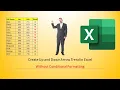 How to display trend up or down in Excel Best use of Custom Formatting
