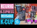 REUSABLE K CUP Keurig K Express Essentials Coffee Maker Single Serve K Cup Pod Brewer