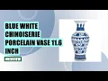 Blue and White Chinoiserie Vase Review - Elegant Large Porcelain Ginger Jar