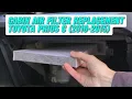 How to replace the Cabin Air Filter in a Toyota Prius C 2010 2011 2012 2013 2014 2015