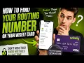 How to find your routing number on your Wisely card
