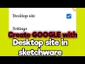 Create Webview Google with desktop site in sketchware project sketchware tutorials