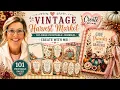 DIY Fall Junk Journal Vintage Harvest Market 100 Page Printable Journal Tutorial