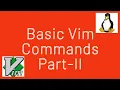 Vim commands tutorial Part - II Learn Vim text editor in Linux SagarChavan